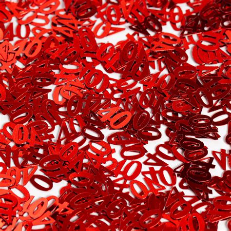 Tafelconfetti 40 Jaar Rood Partywinkel