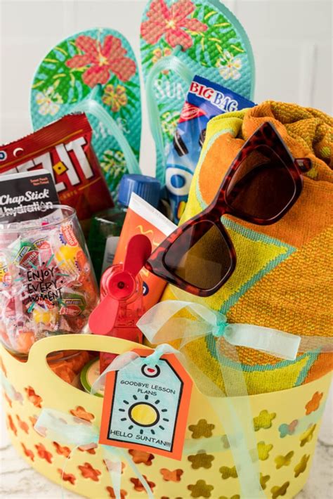 Teacher Gift Basket {Summer Themed} - Kids Activity Zone