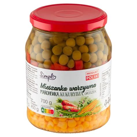 Simpl Mieszanka Warzywna Marchewka Kukurydza Groszek 700 G Zakupy