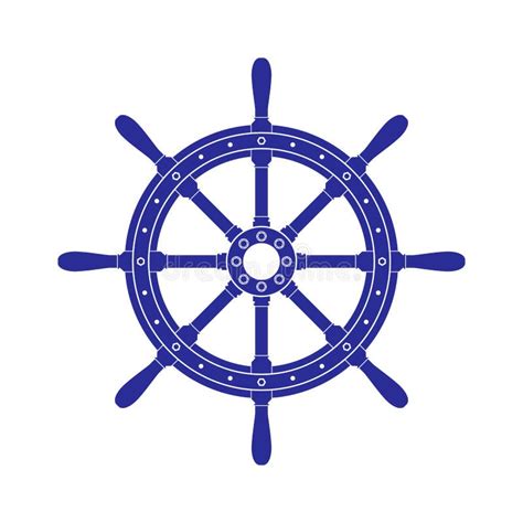 Ship Control Wheel Vector Illustration Stock Vector Illustration Of