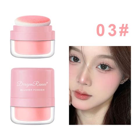 Jincby Clearance Lazy People Cushion Powder Blusher Skin Friendly Rouge Powder Nude Makeup Skin