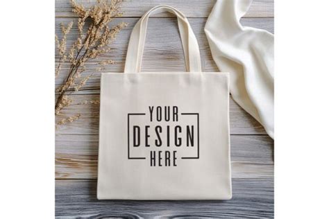 Natural Canvas Tote Bag Mockup Graphic By Design And Mockup Store 247 · Creative Fabrica