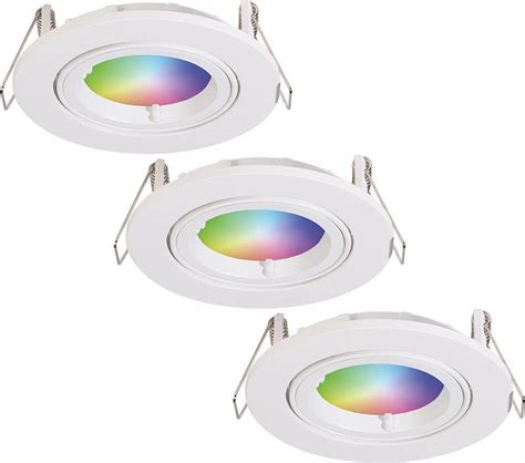 Homeylux® Smart Wifi Led Inbouwspot 3 Stuks 5 5w Wit Dublin Dimbaar