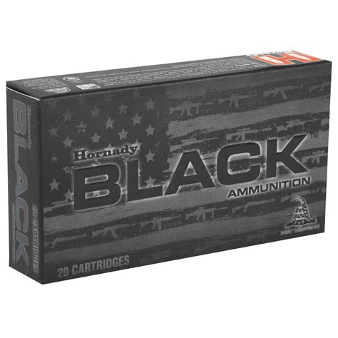 Hornady Black Rem Gr Boat Tail Hollow Point Rounds Per Box