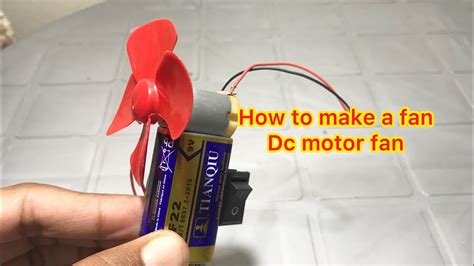 How To Make Fan With Dc Motor Dc Motor Science Project Youtube