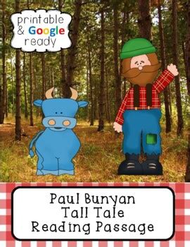 Reading Comprehension Tall Tales Paul Bunyan By Busybeeingradethree