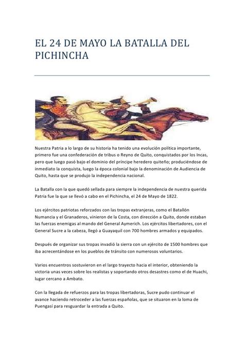 Batalla De Pichincha Resumen Para Niños Batalla De Pichincha Resumen Ecuador Noticias