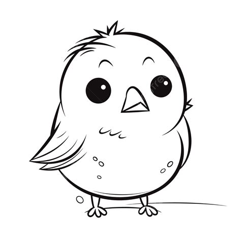 outline bird drawing drawings clipart birds outlines easy simple