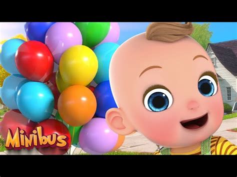 Colors with Balloons + More Nursery Rhymes & Kids Songs | Minibus ...