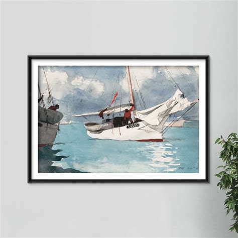 Winslow Homer Fishing Boats Key West 1903 Classic - Etsy Denmark