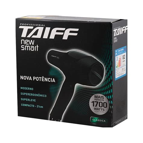 Secador De Cabelo Taiff New Smart 2 Velocidades 4 Temperaturas 1700W