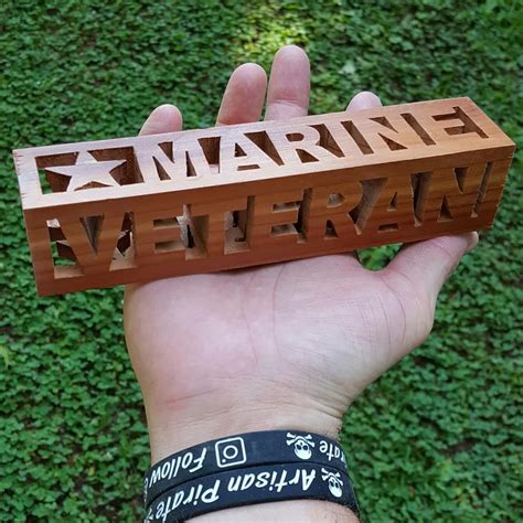 Marine Veteran Scroll Saw Compound Cut Piece R Scrollsaw