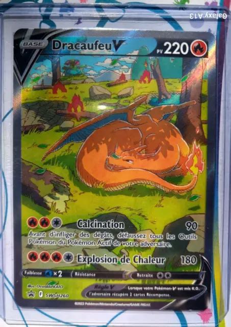 Carte Pok Mon Dracaufeu V Swsh Full Art Promo Fr Neuf Eur