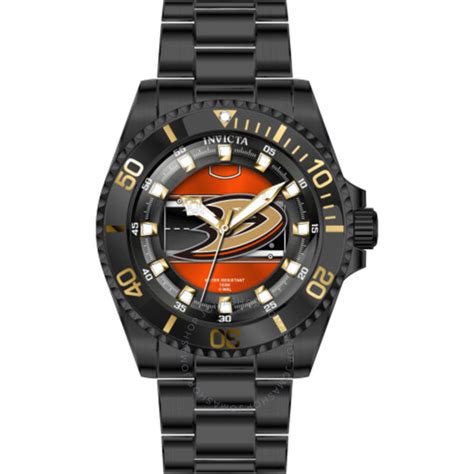 Invicta Nhl Anaheim Ducks Quartz Orange Dial Ladies Watch 42225