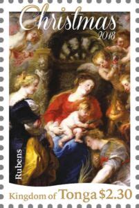 Stamp Painting By Peter Paul Rubens Tonga Christmas 2018 Paintings