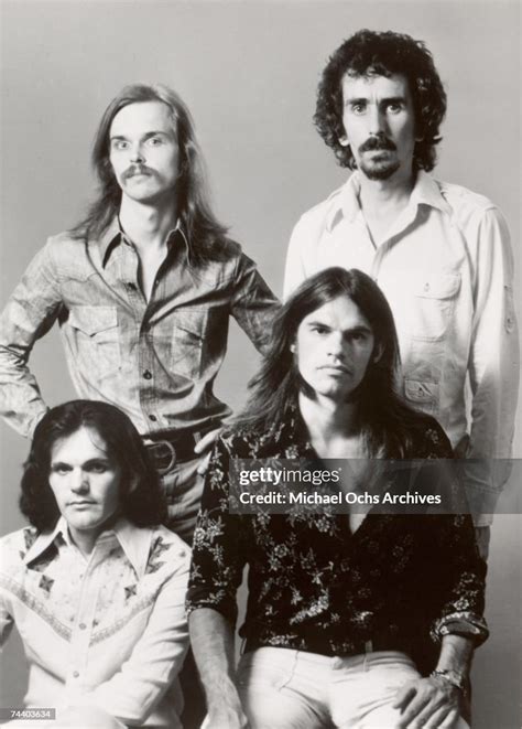 Vancouver based Rock Band "Chilliwack" pose for a portrait in 1974 ...