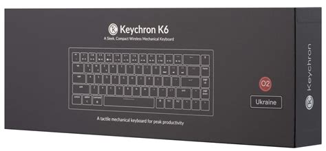 Клавіатура Keychron K6 68Key Gateron G Pro Blue Hot swap RGB EN UKR USB WL Black K6V2 KEYCHRON