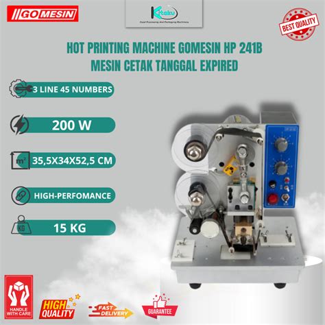Jual HOT PRINTING MACHINE HP B MESIN CETAK TANGGAL EXPIRED Shopee Indonesia