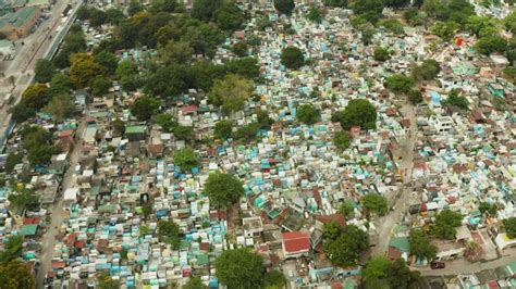 Manila North Cemetery Aerial View Stock Video Video Of View