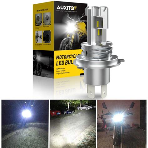 1pcs H4 Hb3 Led Canbus No Error Motorcycle Headlight Bulb 1500lm 6000k