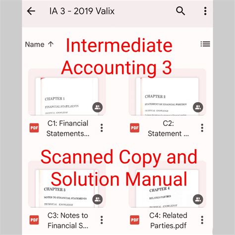 Intermediate Accounting 3 VALIX 2019 PDF Book And Solution Manual