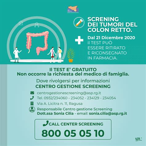 Screening dei tumori del colon retto Il test gratuito si può