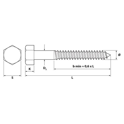 Tornillo Barraquero DIN 571 Inoxidable A2 LUSAN