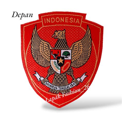 Jual Logo Patch Woven Emblem Club Bola Timnas Garuda Merah Shopee