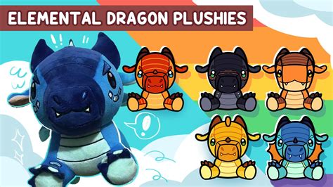 Elemental Dragon Plushies Backerkit