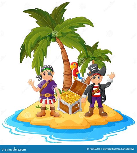 Pirate in the Treasure Island Stock Vector - Illustration of dangerous ...