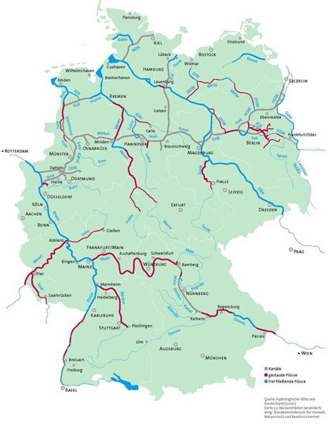 Waterways In Germany Maps On The Web