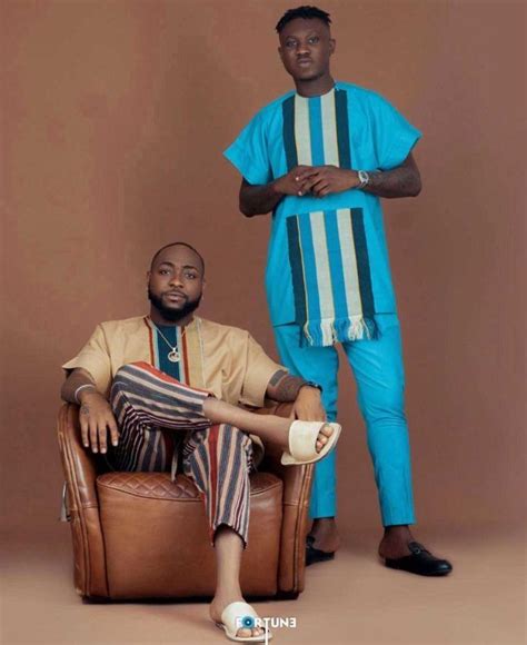 Davido And Zlatan Ibile Dazzle As They Rock Native African Attire