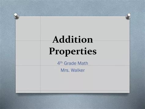 Ppt Addition Properties Powerpoint Presentation Free Download Id2381065