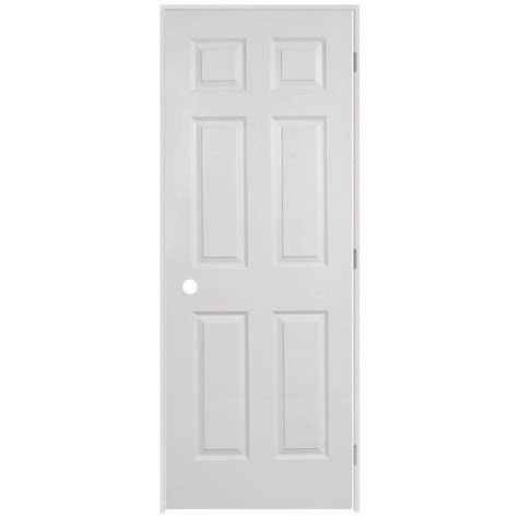 Steves Sons In X In Panel Textured Solid Core Primed White