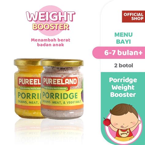 Jual Pureeland Baby Porridge Weight Booster Bb Booster Mpasi Bayi