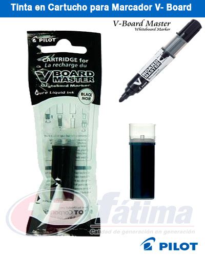 Tinta Para Marcador Pilot V Board En Cartucho Pizarra Negro X 1