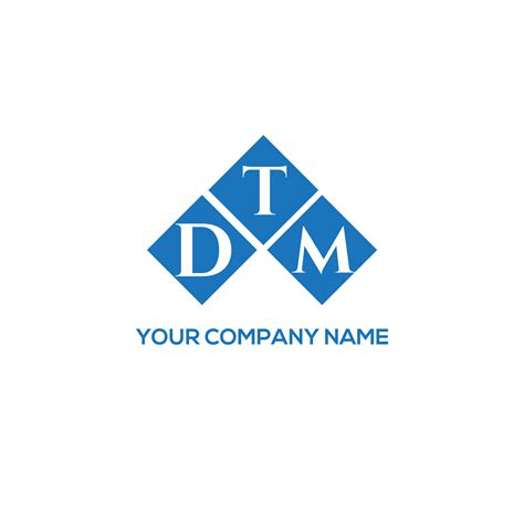 DTM letter logo design on white background. DTM creative initials letter logo concept. DTM ...