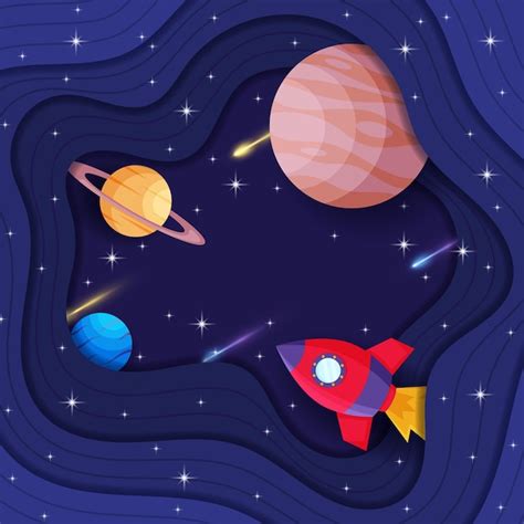 Fondo Colorido De La Galaxia Espacial Vector Premium