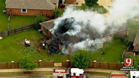 Firefighters Battle Edmond House Fire