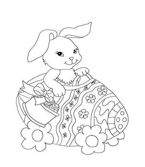 Bunny Colouring Sheet Printable - Printable Free Templates