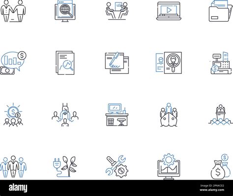 Tax Planning Line Icons Collection Deductions Credits Income