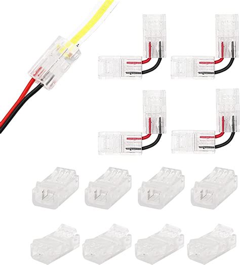 Cob Led Bande Connecteur De Fil Ensemble De Connecteurs Sans Soudure