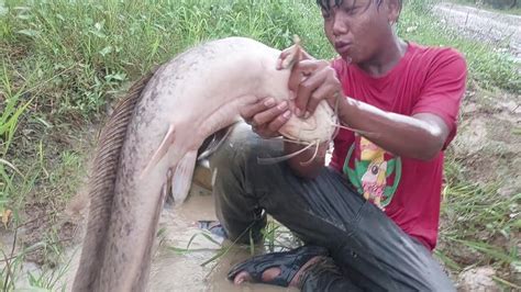 BEST HAND FISHING A Fisherman Skills Catch Fish A Lots In Waterway