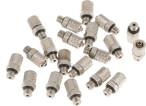 20 Pcs M5 4mm Mini Raccord Pneumatique À Pousser À Air Droit Connecteur