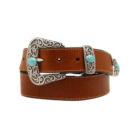 Ariat - Ariat Women's 1/2'' Stone Buckle Belt Brown M - Walmart.com - Walmart.com