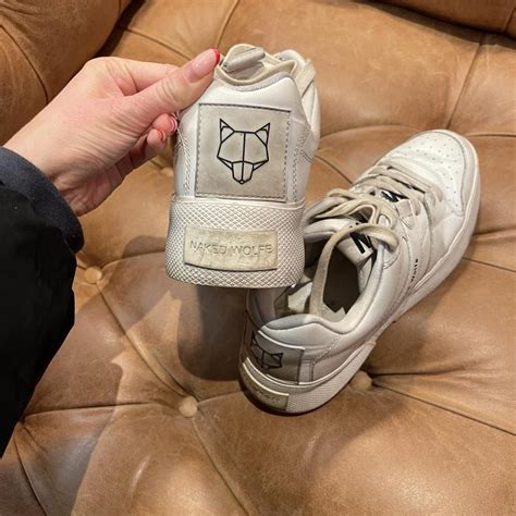 Naked Wolfe White Trainers Used Good Condition Uk Depop