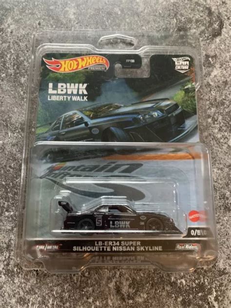 HOT WHEELS LIBERTY Walk LB ER34 Super Silhouette Nissan Skyline Chase 0 5 NOIR EUR 378 20