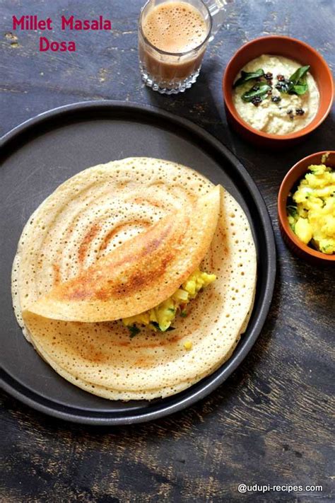 Proso Millet Masala Dosa Healthy Breakfast Udupi Recipes