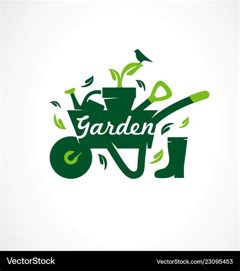 Gardening Icon Set Garden Tools Royalty Free Vector Image