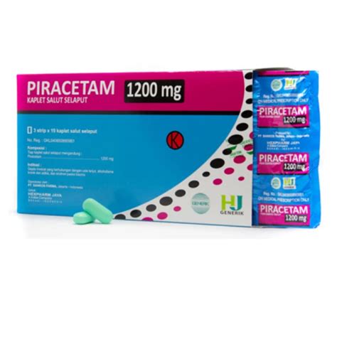 piracetam  mg tablet obat generik daffa makmur sentosa